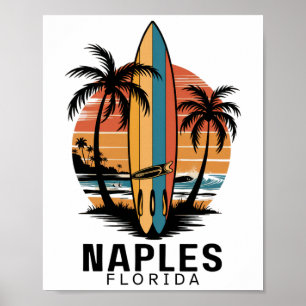 Naples Beach Florida Surfing Surfer _1 Poster