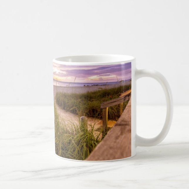 Naples Beach Shore and Calm Ocean | Florida Coffee Mug (Right)