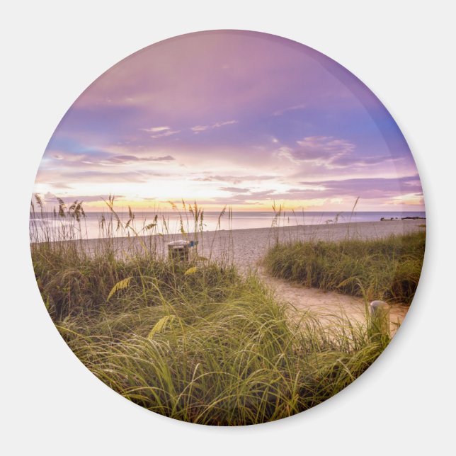 Naples Beach Shore and Calm Ocean | Florida Magnet (Front)