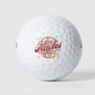 Naples City Florida Retro golfing resort Golf Balls