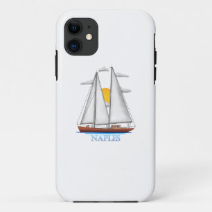 Naples Coastal Nautical Sailing Sailor iPhone 11 Case