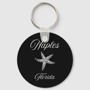 Naples Fl Starfish Design Key Ring