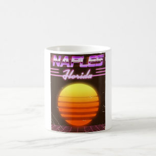 Naples Florida 1980s travel poster Coffee Mug