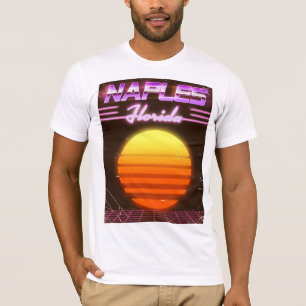Naples Florida 1980s travel poster T-Shirt