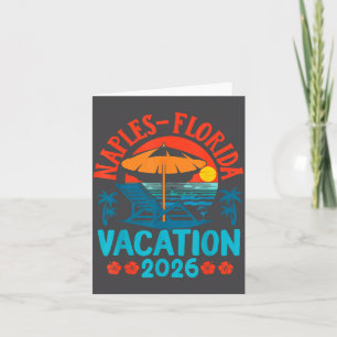 Naples Florida 2026 Family Vacation Beach Summer V Card