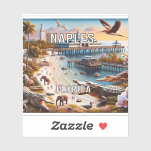 Naples Florida 3 Inch Vinyl Sticker
