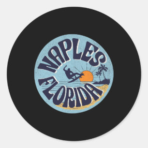 Naples Florida Classic Round Sticker