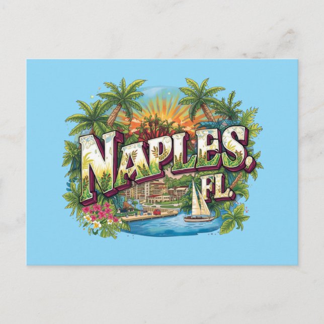 Naples florida dreaming postcard (Front)