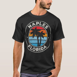 Naples Florida FL Vintage Graphic Retro 70s Pullov T-Shirt