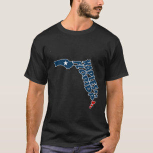 Naples Florida In Florida Map Shape Fl Hometown Or T-Shirt