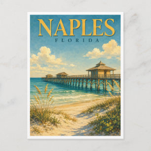 Naples Florida Naples Pier GeoSaga Postcard