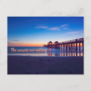 Naples, Florida Sunset Postcard