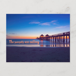 Naples, Florida Sunset Postcard