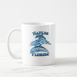 Naples Florida Vacation Tribal Dolphins Coffee Mug