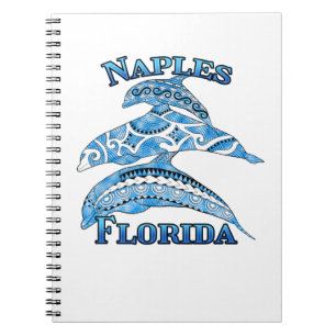 Naples Florida Vacation Tribal Dolphins Notebook