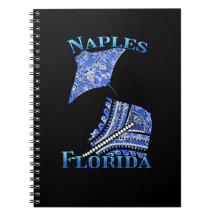 Naples Florida Vacation Tribal Stingray Notebook