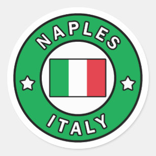 Naples Italy Classic Round Sticker