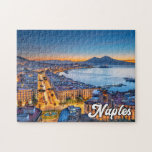 Naples, Italy Jigsaw Puzzle<br><div class="desc">This travel jigsaw puzzle features a photograph of beautiful Naples,  Italy,  at sunset. Please feel free to also adjust all the available options as you wish.</div>