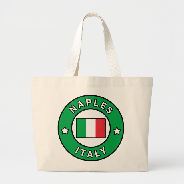 Naples Italy Large Tote Bag (Front)