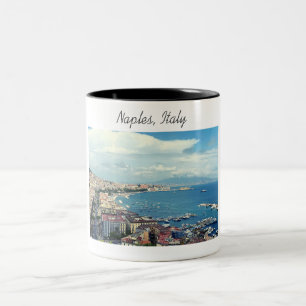 Naples Italy Photo Coastline Two-Tone Coffee Mug