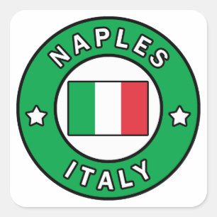 Naples Italy Square Sticker