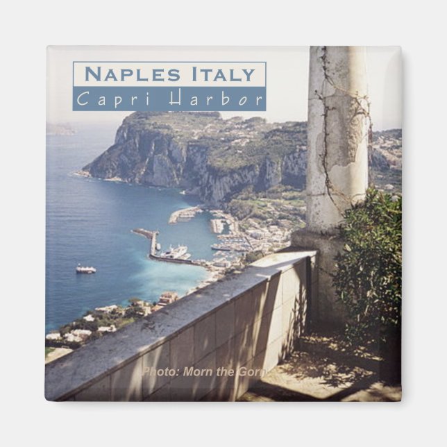 Naples Italy Travel Photo Souvenir Fridge Magnets (Front)