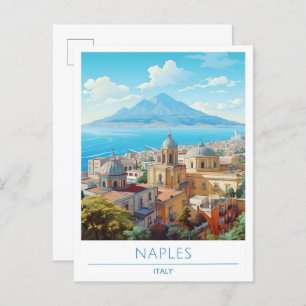 Naples Italy Vintage Travel Postcard