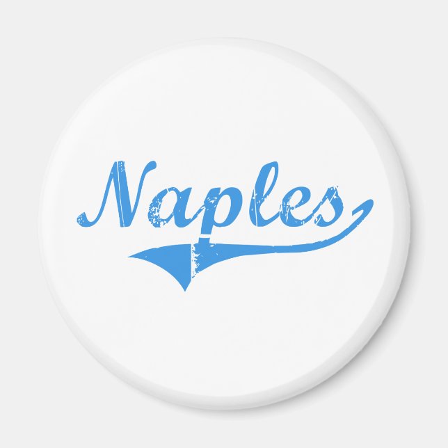 Naples Maine Classic Design Magnet (Front)