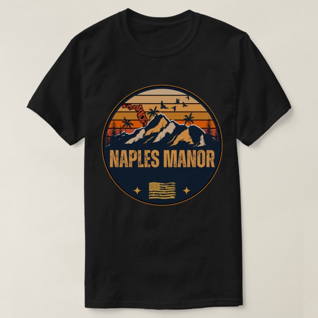 Naples Manor, Florida  T-Shirt (Design Front)