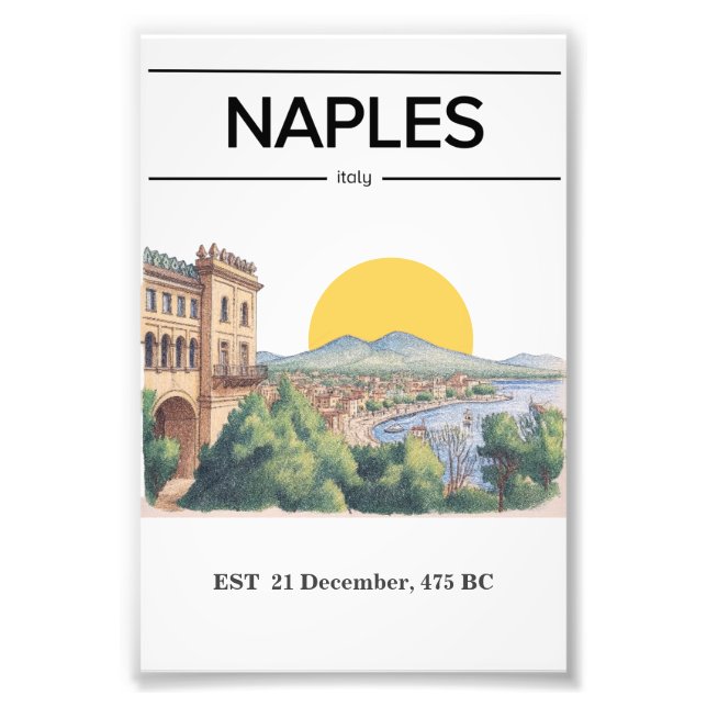 Naples Minimalist Poster for all Ambient  (Front)