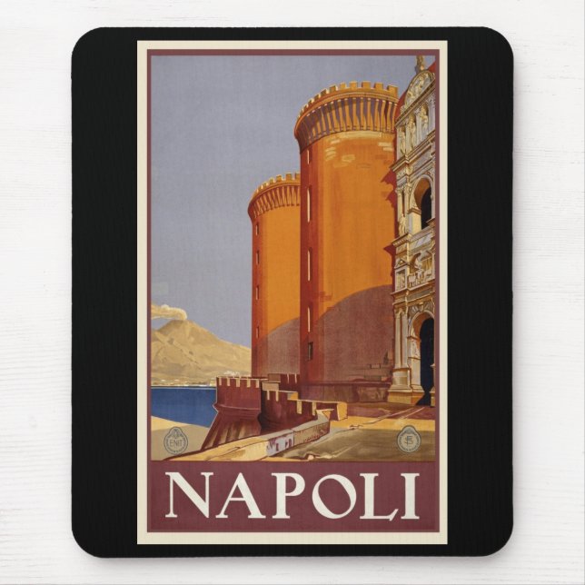Naples - Napoli Vintage Mouse Pad (Front)