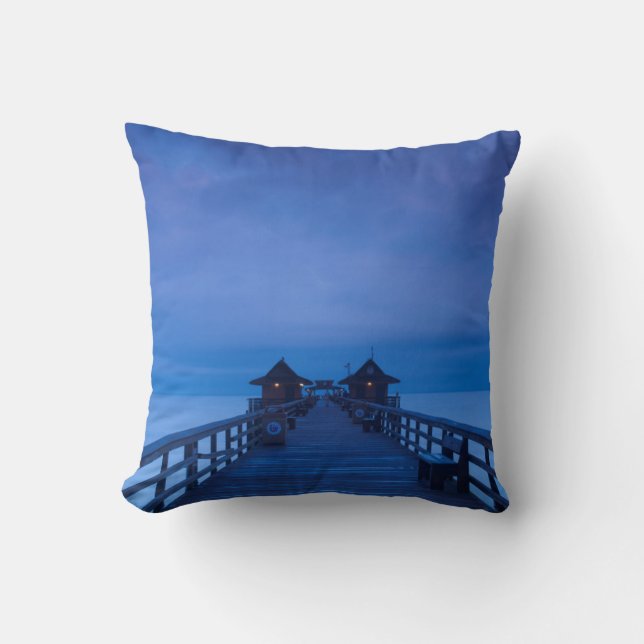Naples Pier, dawn Cushion (Front)