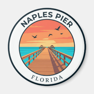 Naples Pier USA Magnet