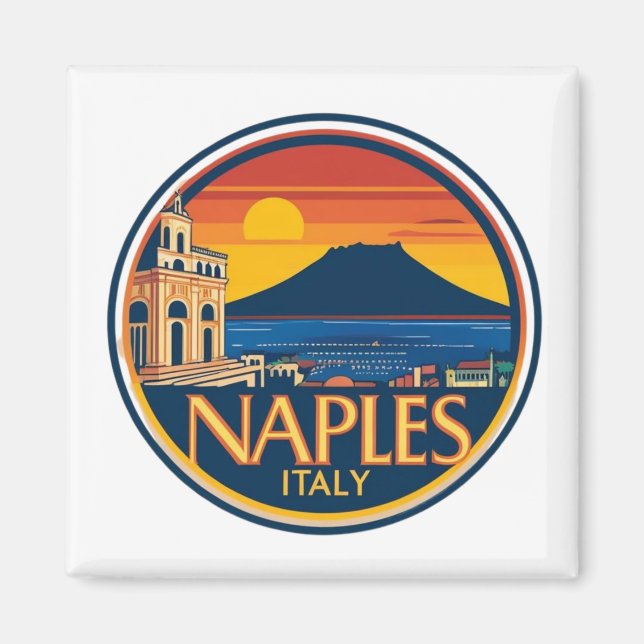 Naples Skyline 1 Magnet (Front)