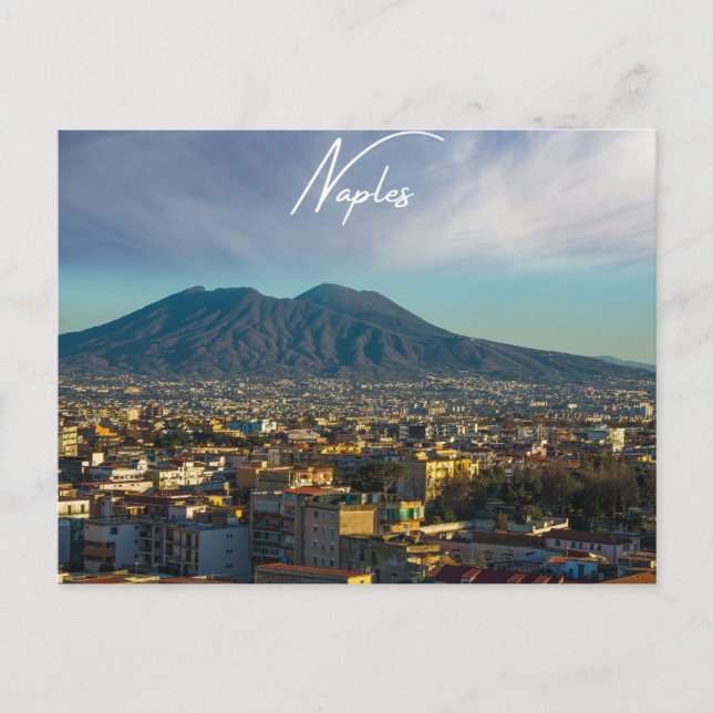 Naples Vesuvius Postcard (Front)