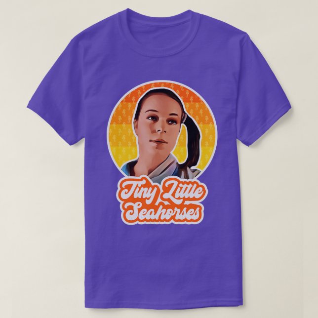Napolean Dynamite Deb Tiny Little Seahorses T-Shirt (Design Front)