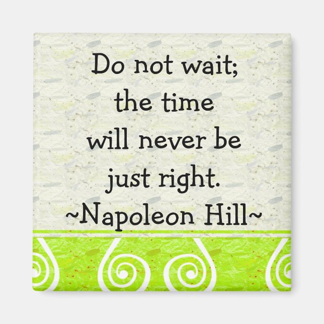 Napolean Hill Quotes(2) - Motivational Magnet (Front)