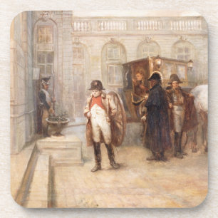 Napoleon after Waterloo (oil on canvas) Coaster