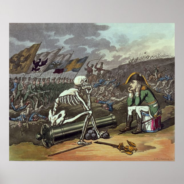 Napoleon and skeleton, 18th poster (Front)