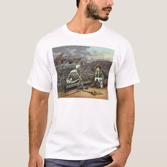 Napoleon and skeleton, 18th T-Shirt (Front)