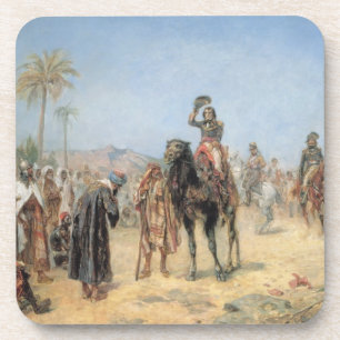 Napoleon Arriving at an Egyptian Oasis (oil on can Coaster