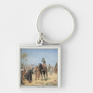 Napoleon Arriving at an Egyptian Oasis (oil on can Key Ring