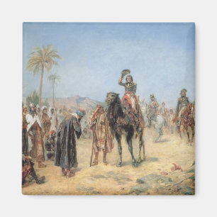 Napoleon Arriving at an Egyptian Oasis (oil on can Magnet