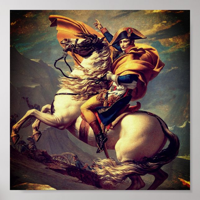 Napoleon at the Saint-Bernard Pass Poster (Front)