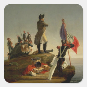 Napoleon Awaiting the brig Inconstant Square Sticker