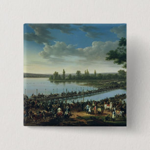 Napoleon before the Battle of Wagram 15 Cm Square Badge
