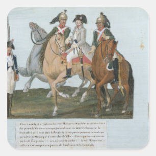 Napoleon Bonaparte  and the Varsovian Sentry Square Sticker