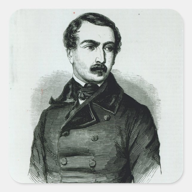 Napoleon Bonaparte as Representative of People Square Sticker (Front)