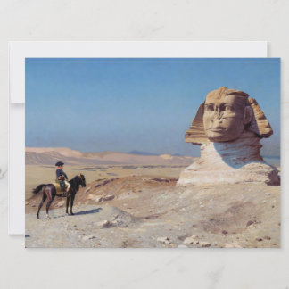 Napoleon Bonaparte Before the Sphinx (by Gérôme) Card