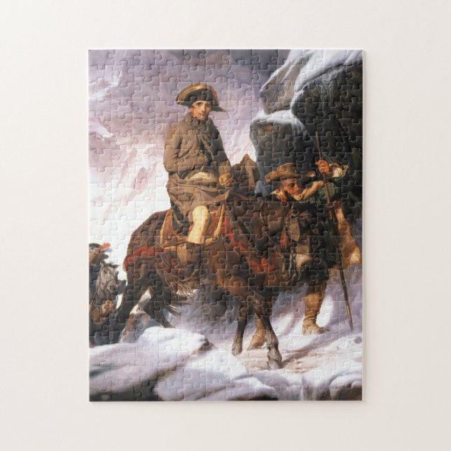 Napoleon Bonaparte Crossing Alps Paul Delaroche Jigsaw Puzzle (Vertical)